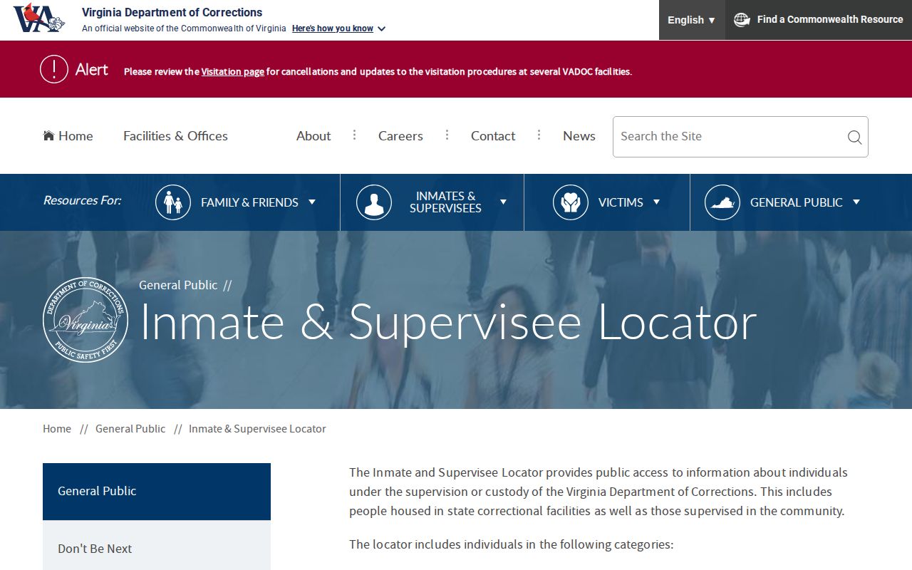 Virginia offender search for Giles County state release records